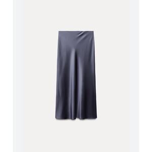Zara satin effect midi skirt- L